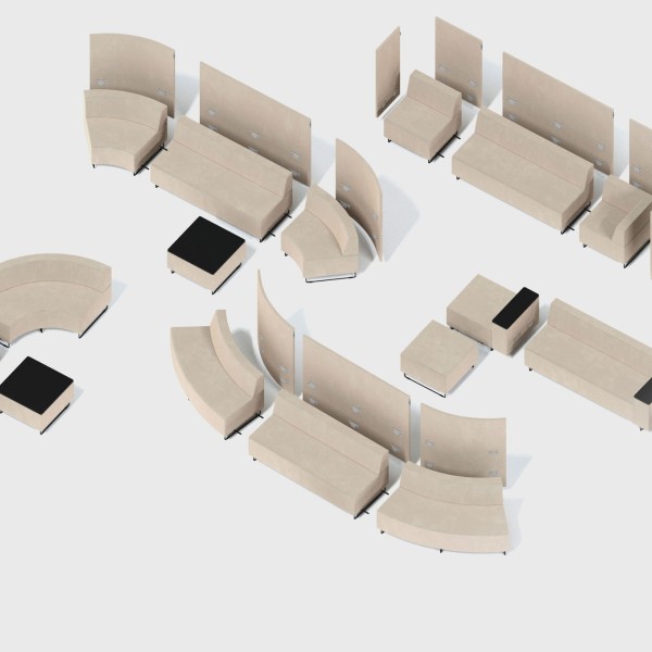 quadra - modulare Sofas